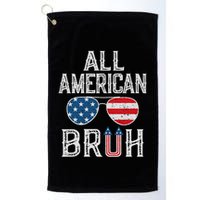All American Bruh 4th Of July Boy Patriotic Golf Towel