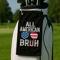 All American Bruh 4th Of July Boy Patriotic Golf Towel