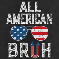 All American Bruh 4th Of July Boy Patriotic Golf Towel