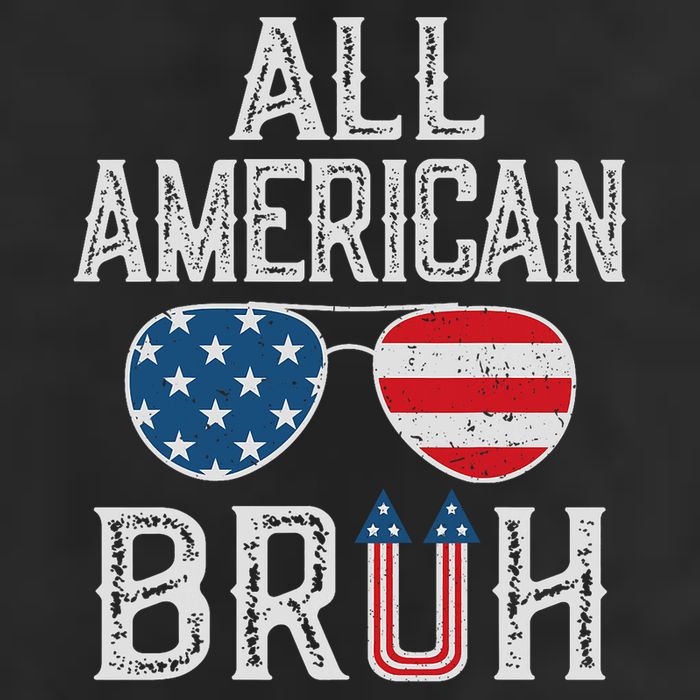 All American Bruh 4th Of July Boy Patriotic Golf Towel