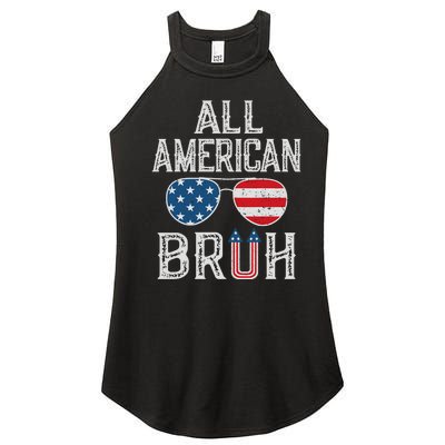 All American Bruh 4th Of July Boy Patriotic Women’s Perfect Tri Rocker Tank