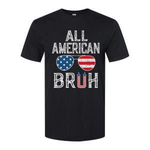 All American Bruh 4th Of July Boy Patriotic Softstyle CVC T-Shirt