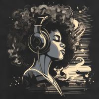 African American Black Headphones Music Graphic Cute Gift Beanie