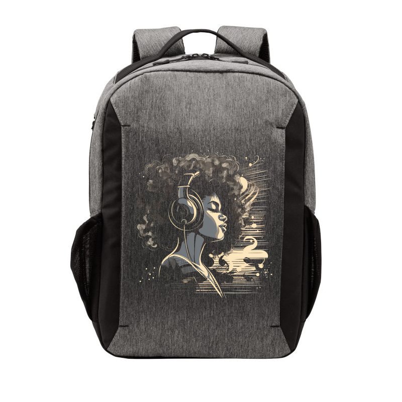 African American Black Headphones Music Graphic Cute Gift Vector Backpack