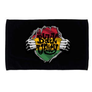 African American Black Unity Of Team Afrocentric Black Pride Meaningful Gift Microfiber Hand Towel