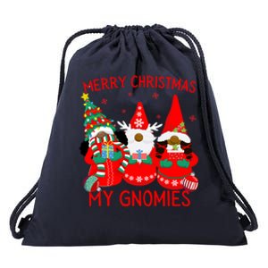 African American Black Gnomes Merry Christmas My Gnomies Gift Drawstring Bag