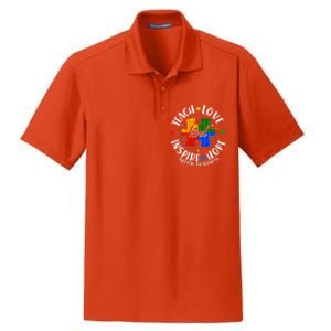 Autism Awareness Be Kind Teach Love Inspire Hope Dry Zone Grid Polo