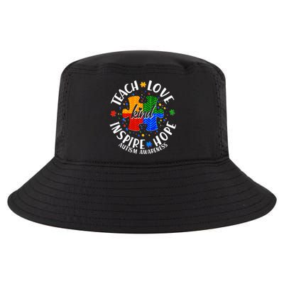 Autism Awareness Be Kind Teach Love Inspire Hope Cool Comfort Performance Bucket Hat