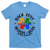 Autism Awareness Be Kind Teach Love Inspire Hope T-Shirt
