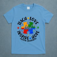 Autism Awareness Be Kind Teach Love Inspire Hope T-Shirt
