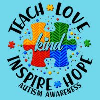Autism Awareness Be Kind Teach Love Inspire Hope T-Shirt