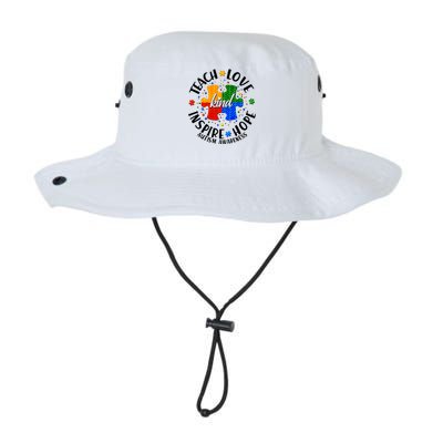 Autism Awareness Be Kind Teach Love Inspire Hope Legacy Cool Fit Booney Bucket Hat