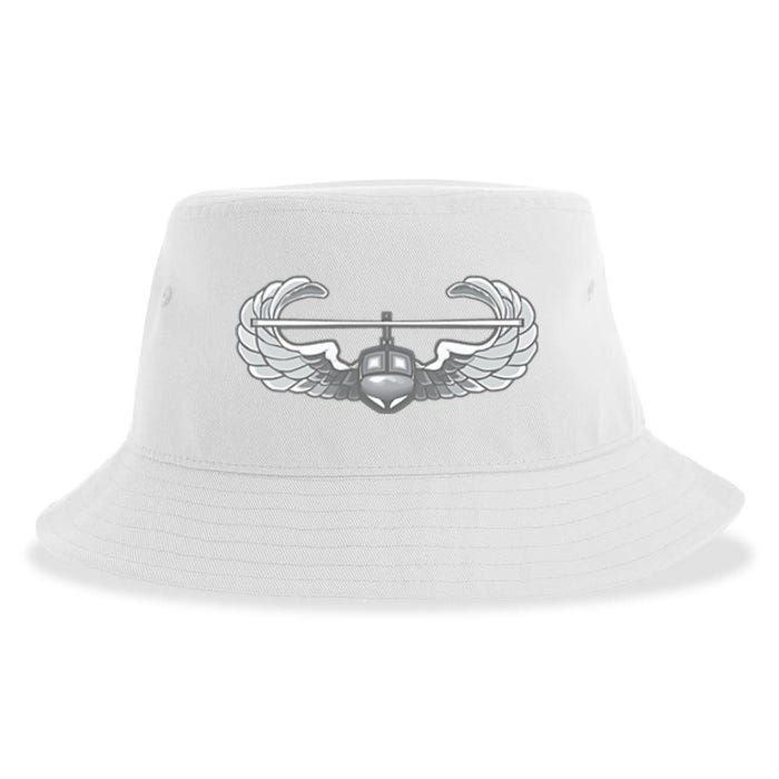 AIR ASSAULT BADGE US ARMY HELICOPTER WINGS Sustainable Bucket Hat