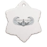 AIR ASSAULT BADGE US ARMY HELICOPTER WINGS Ceramic Star Ornament