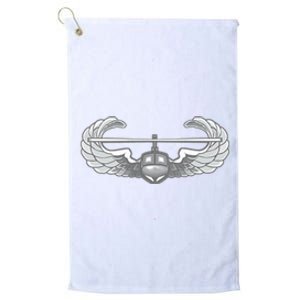 AIR ASSAULT BADGE US ARMY HELICOPTER WINGS Platinum Collection Golf Towel