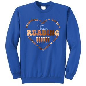 Afro African Black History Month Team Reading School Heart Cute Gift Sweatshirt