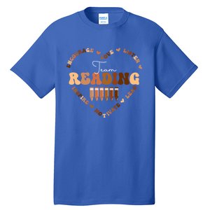 Afro African Black History Month Team Reading School Heart Cute Gift Tall T-Shirt