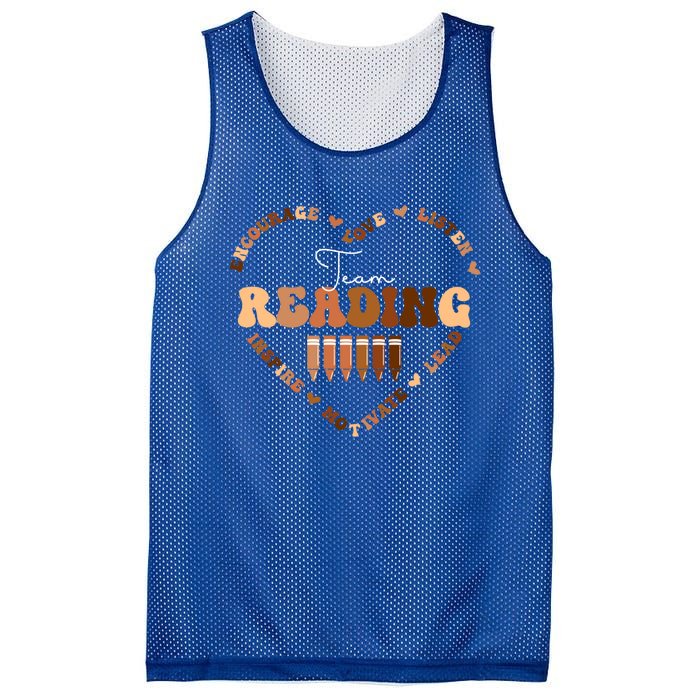 Afro African Black History Month Team Reading School Heart Cute Gift Mesh Reversible Basketball Jersey Tank