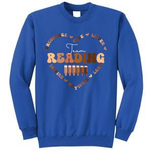 Afro African Black History Month Team Reading School Heart Cute Gift Tall Sweatshirt