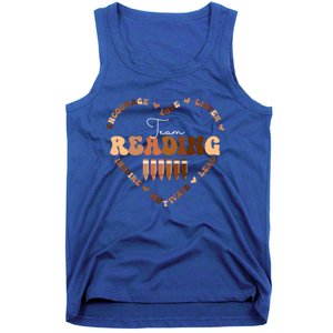 Afro African Black History Month Team Reading School Heart Cute Gift Tank Top