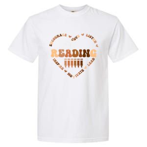 Afro African Black History Month Team Reading School Heart Cute Gift Garment-Dyed Heavyweight T-Shirt