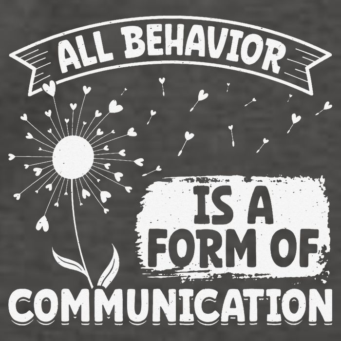 Autism ALL BEHAVIOR IS A FORM OF COMMUNICATION Dandelion Vector Backpack