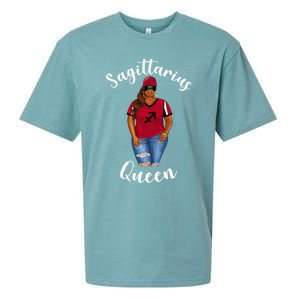 African American Baseball Mom Sagittarius Queen Zodiac Sign Cute Gift Sueded Cloud Jersey T-Shirt