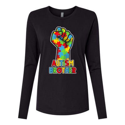 Autism Awareness Brother Acceptance Men Support Love Womens Cotton Relaxed Long Sleeve T-Shirt