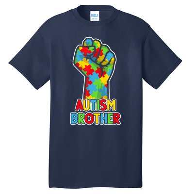 Autism Awareness Brother Acceptance Men Support Love Tall T-Shirt