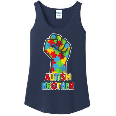 Autism Awareness Brother Acceptance Men Support Love Ladies Essential Tank