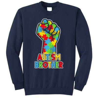 Autism Awareness Brother Acceptance Men Support Love Tall Sweatshirt