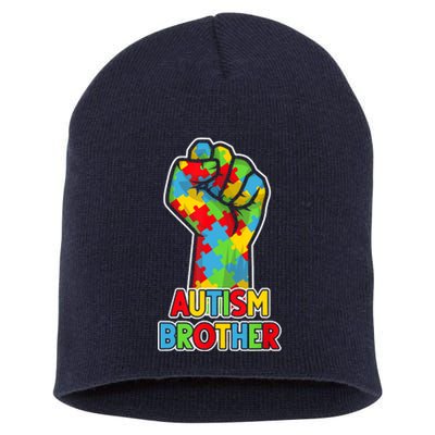 Autism Awareness Brother Acceptance Men Support Love Short Acrylic Beanie