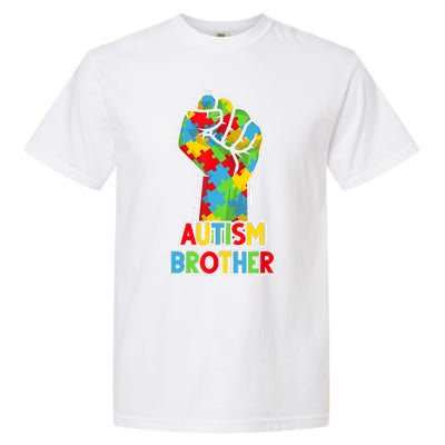 Autism Awareness Brother Acceptance Men Support Love Garment-Dyed Heavyweight T-Shirt