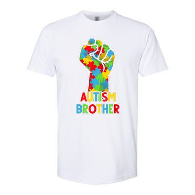 Autism Awareness Brother Acceptance Men Support Love Softstyle CVC T-Shirt