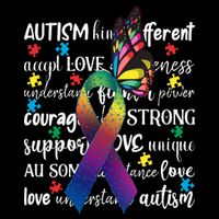 Autism Acceptance Butterfly Different Is Beautiful Coaster
