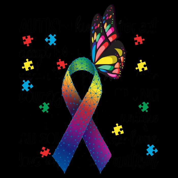 Autism Acceptance Butterfly Different Is Beautiful 16oz Travel Tumbler