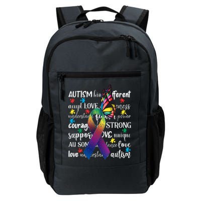 Autism Acceptance Butterfly Different Is Beautiful Daily Commute Backpack