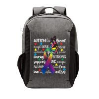 Autism Acceptance Butterfly Different Is Beautiful Vector Backpack