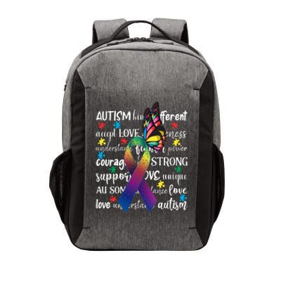 Autism Acceptance Butterfly Different Is Beautiful Vector Backpack