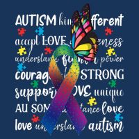 Autism Acceptance Butterfly Different Is Beautiful Infant Baby Jersey Bodysuit