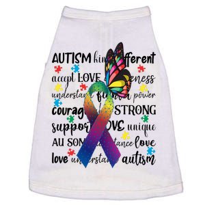 Autism Acceptance Butterfly Different Is Beautiful Doggie Tank