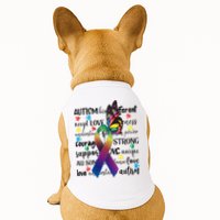 Autism Acceptance Butterfly Different Is Beautiful Doggie Tank