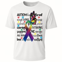Autism Acceptance Butterfly Different Is Beautiful Performance Shirt