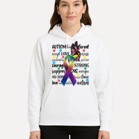 Autism Acceptance Butterfly Different Is Beautiful Hoodie