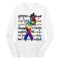 Autism Acceptance Butterfly Different Is Beautiful Long Sleeve Shirt