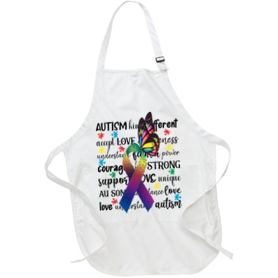 Autism Acceptance Butterfly Different Is Beautiful Apron