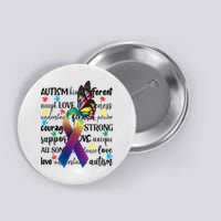 Autism Acceptance Butterfly Different Is Beautiful Button