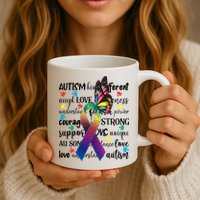 Autism Acceptance Butterfly Different Is Beautiful Mug