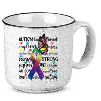 Autism Acceptance Butterfly Different Is Beautiful 15oz Campfire Ceramic Mug