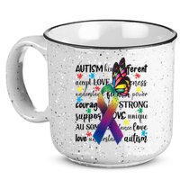 Autism Acceptance Butterfly Different Is Beautiful 15oz Campfire Ceramic Mug